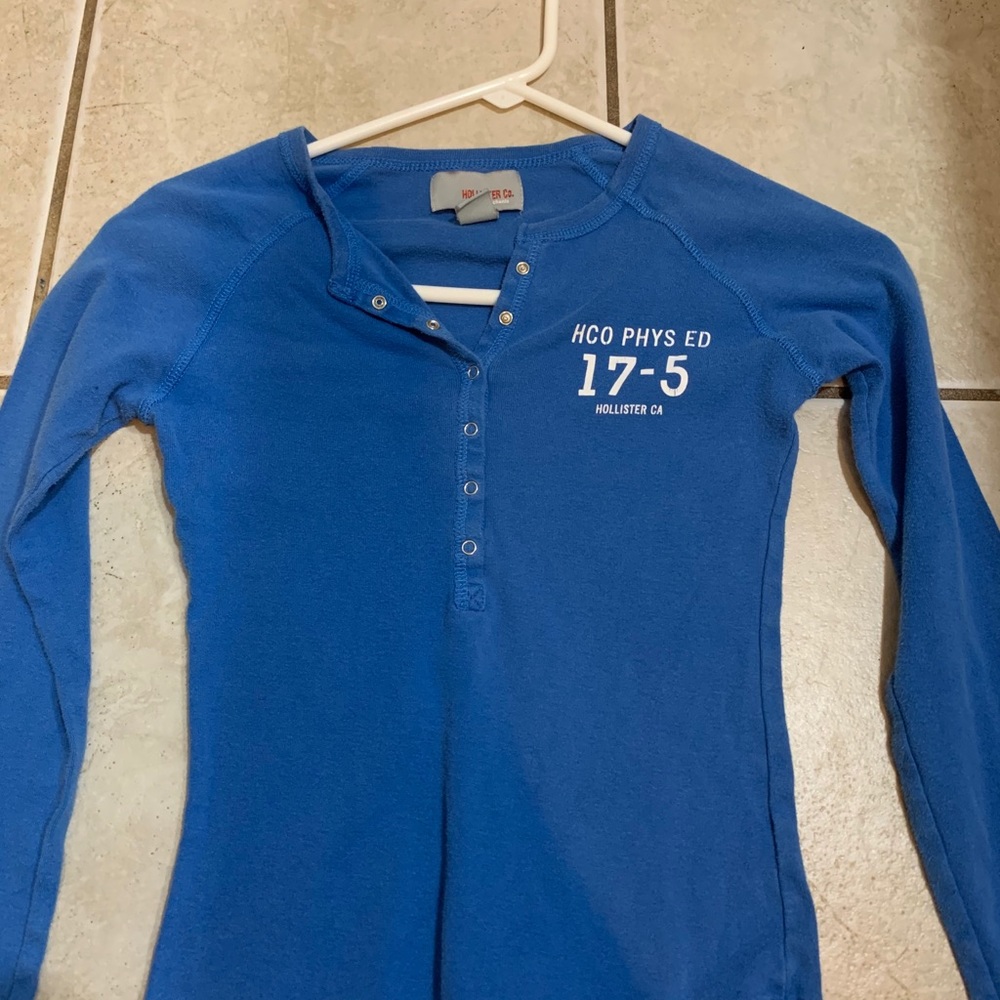 Blue Hollister long sleeve